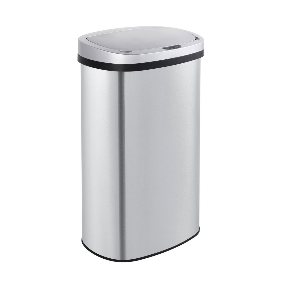 15.85 Gal./60 Liter Stainless Steel Oval Motion Sensor Trash Can for Kitchen Mega Casa