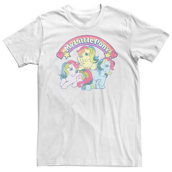 Футболка с графическим рисунком My Little Pony Retro SkyDancer для больших и высоких мужчин, с короткими рукавами My Little Pony