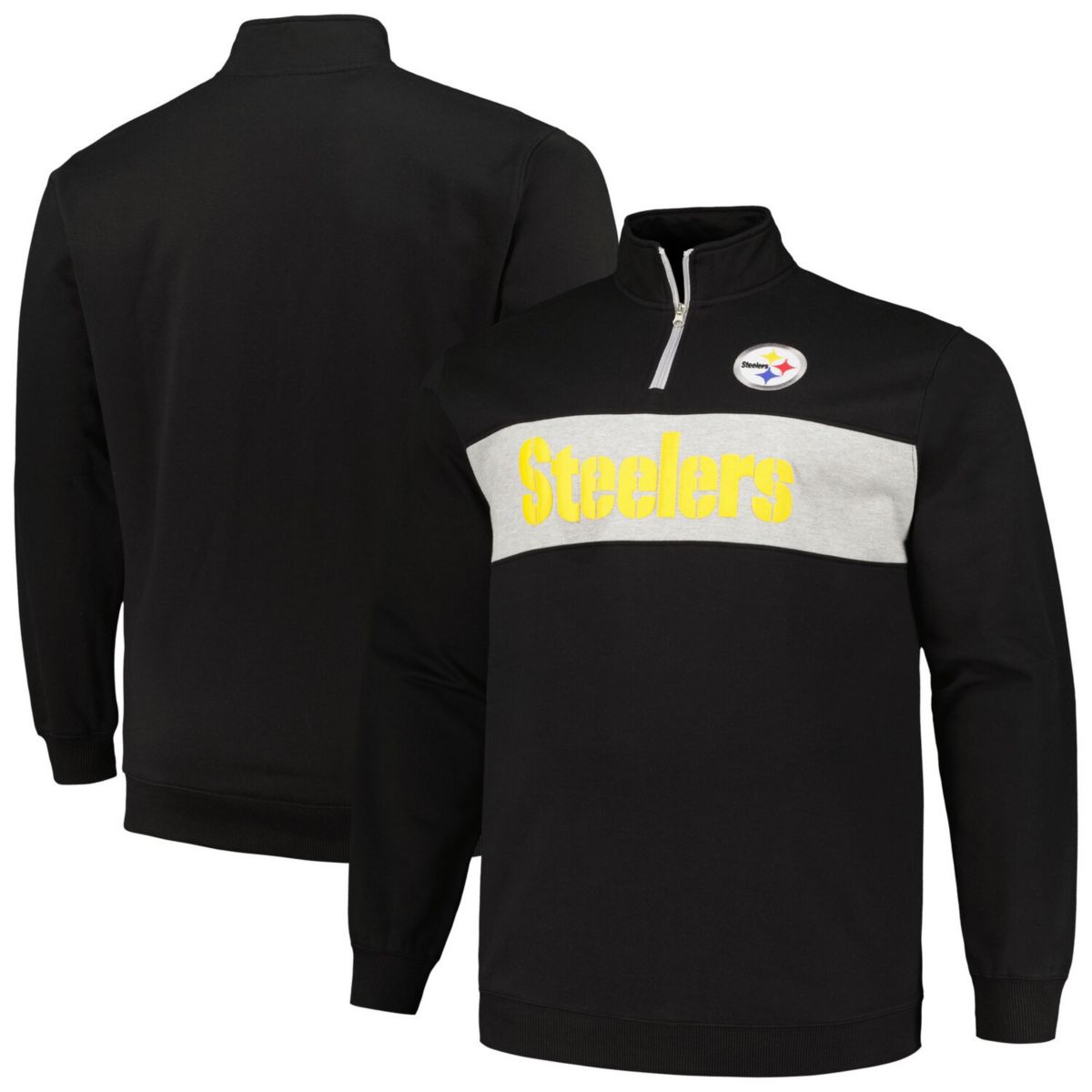 Мужская Повседневная куртка Unbranded Черная с логотипом Pittsburgh Steelers Unbranded