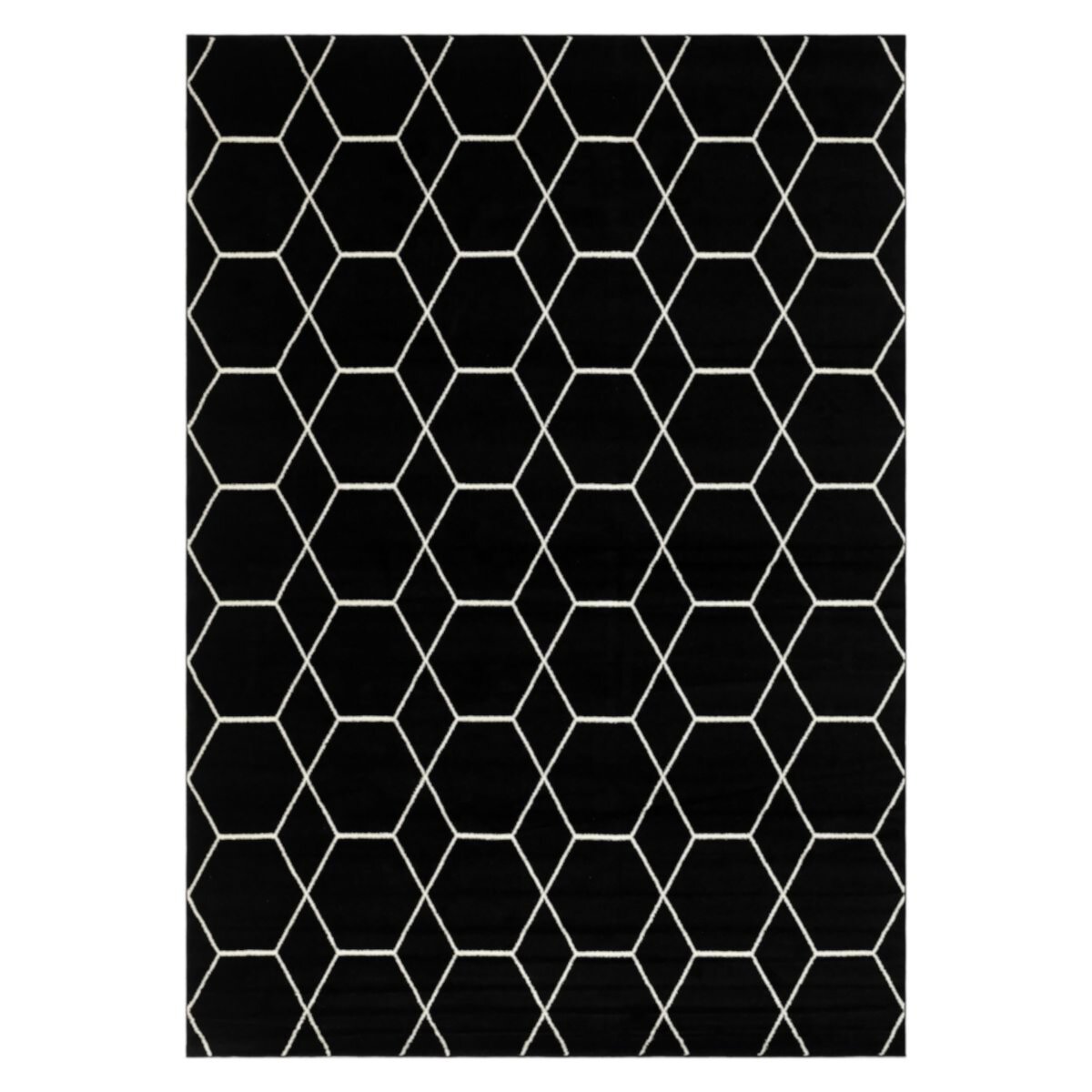 Уникальный ковер-фриз с геометрической решеткой Loom Loom Unique Loom