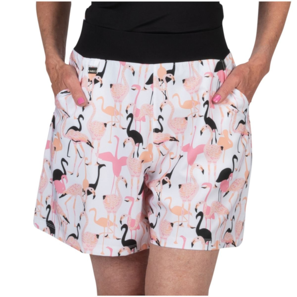 Женские тканые шорты для гольфа Nancy Lopez Flamingo Nancy Lopez