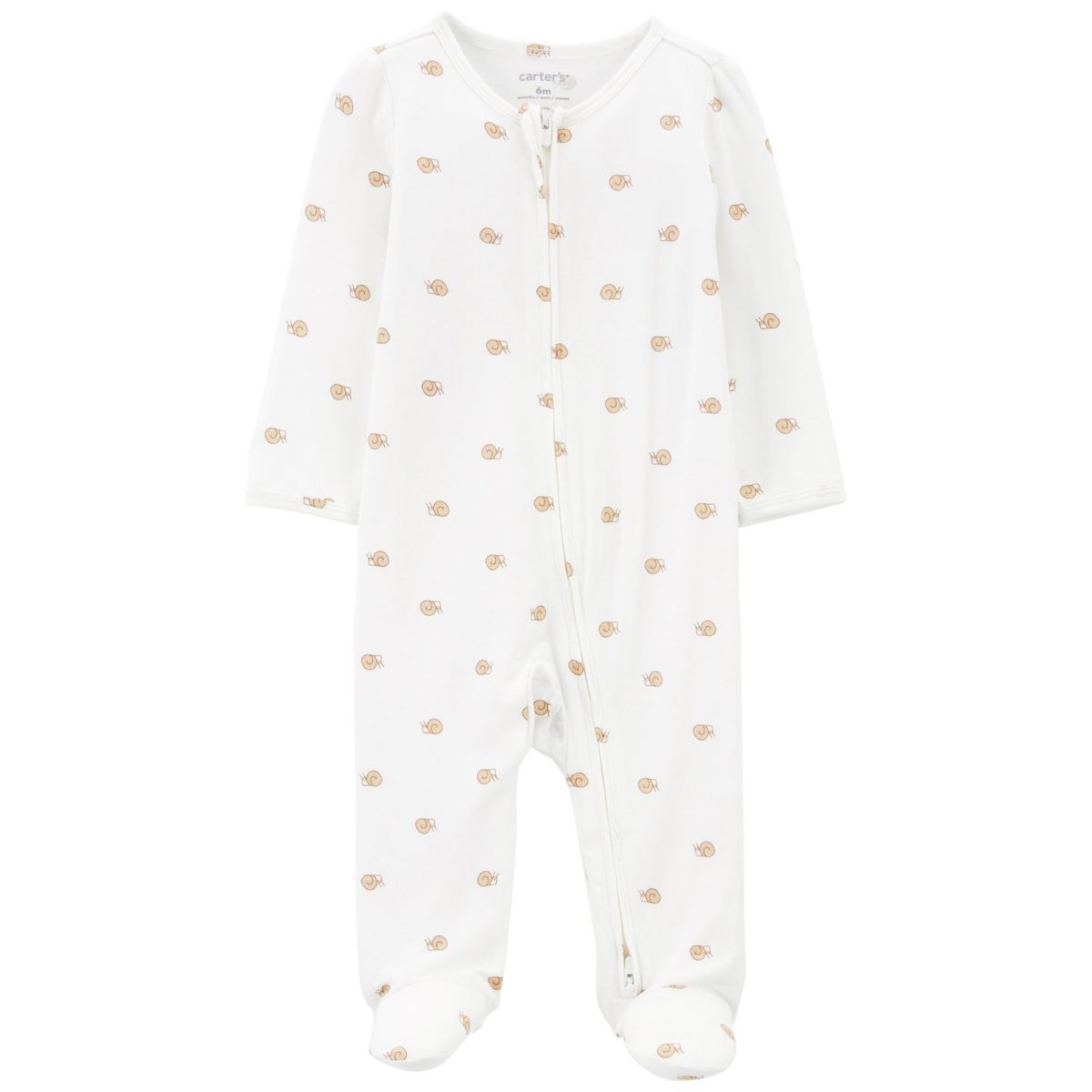 Пижама Baby Carter's PurelySoft с улитками на молнии для сна и игр Carter's
