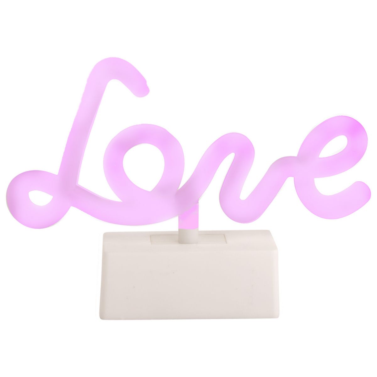 Home Essentials Neon Glow LED Love Lighting Table Decor Home Essentials