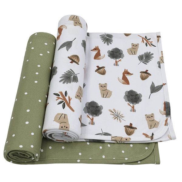 Товары для пеленания Living Textiles 2-Pack Forest Retreat Jersey Swaddles Living Textiles