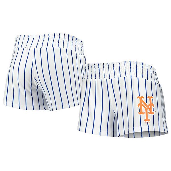 Женские шорты для сна в полоску с логотипом New York Mets от Concepts Sport Unbranded