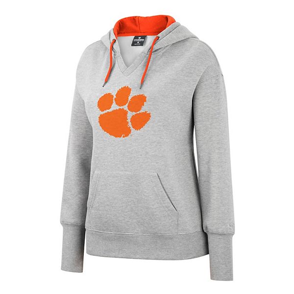 Женское худи с вышивкой и двумя карманами Clemson Tigers NCAA