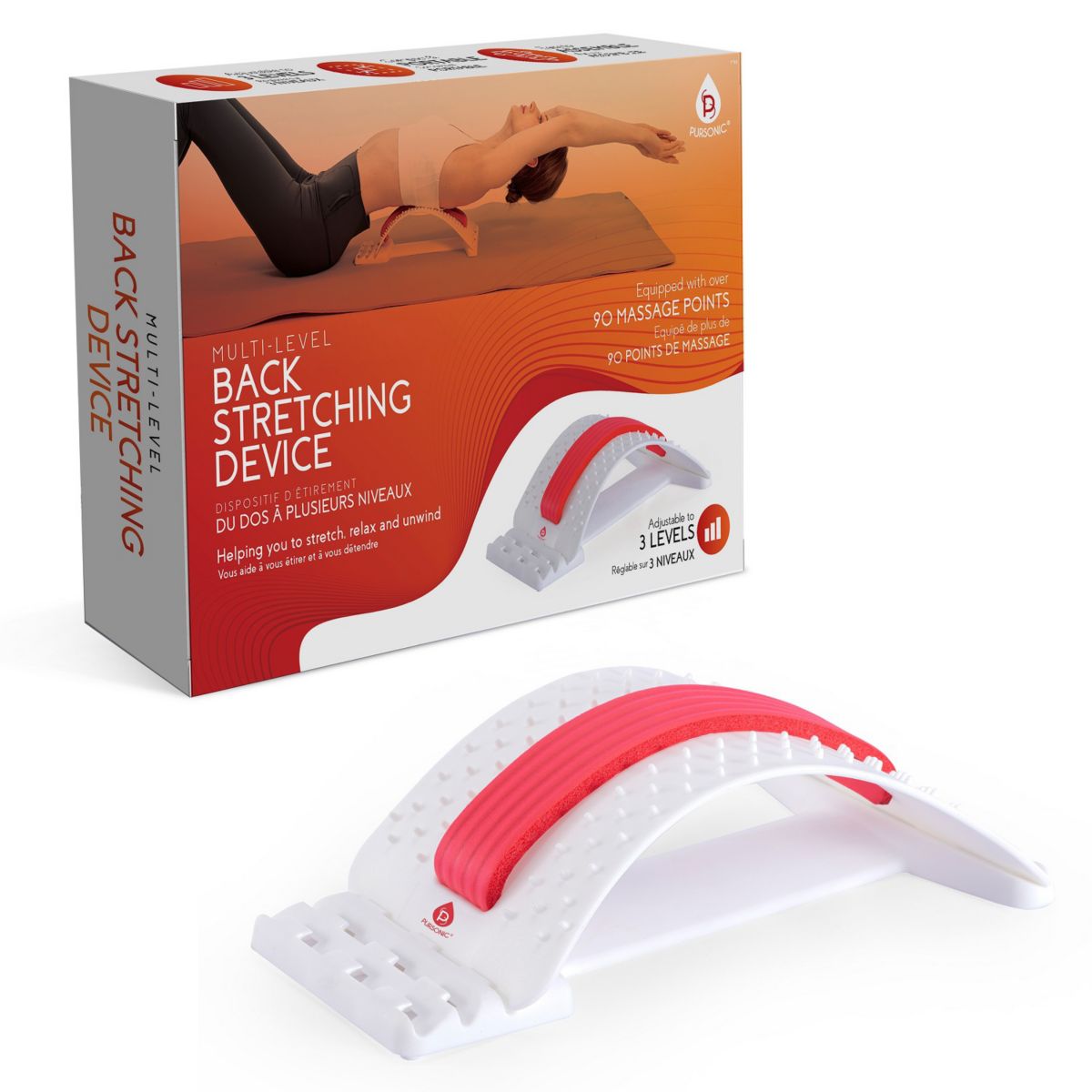 Pursonic Multi Level Back Stretching Device Pursonic