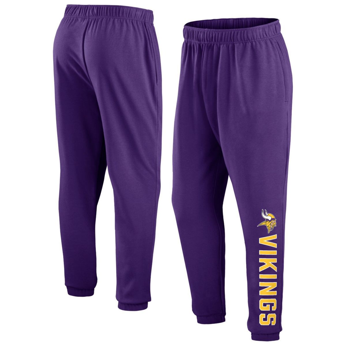 Мужские Повседневные брюки Fanatics Branded Пурпурные Minnesota Vikings Big & Tall Chop Block Unbranded