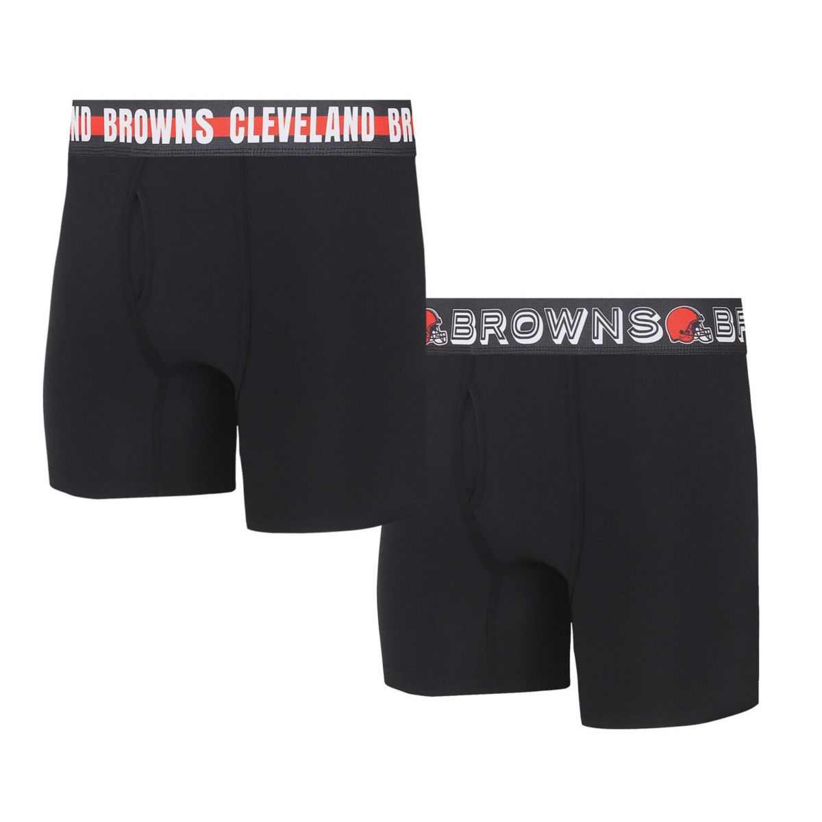 Мужские боксеры Concepts Sport Cleveland Browns с эластичным поясом, 2 штуки Unbranded