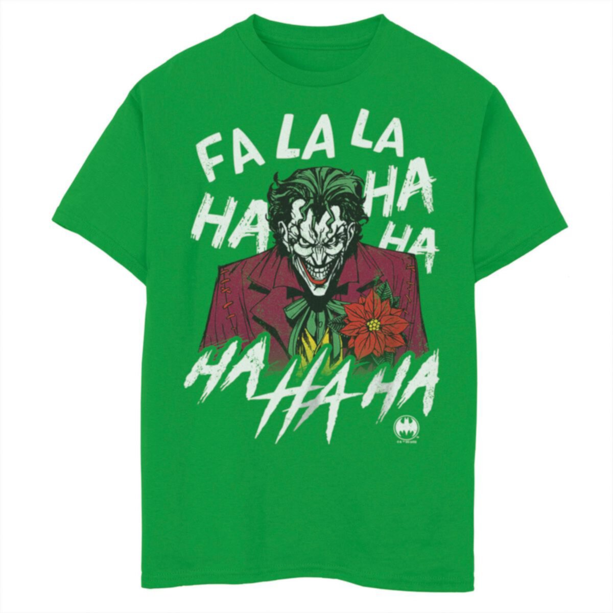 Джерси DC Comics Для мальчиков Batman Christmas The Joker Fa La La Ha Ha Ha DC Comics