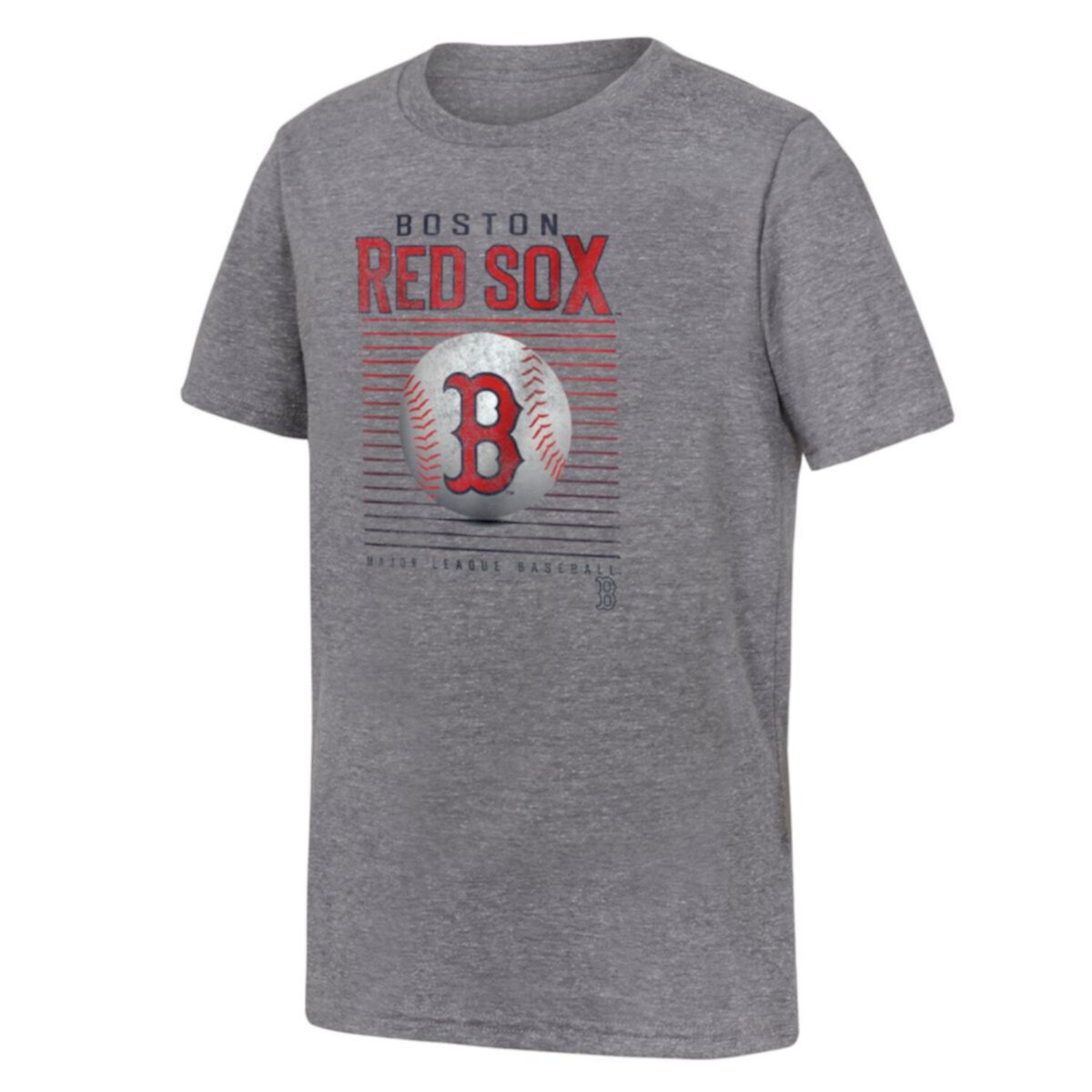 Серая футболка с логотипом Youth Fanatics Boston Red Sox Relief Pitcher Tri-Blend Unbranded