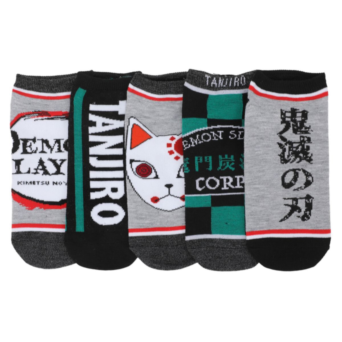 Women's Demon Slayer 5-Pack Ankle Socks Licensed Character