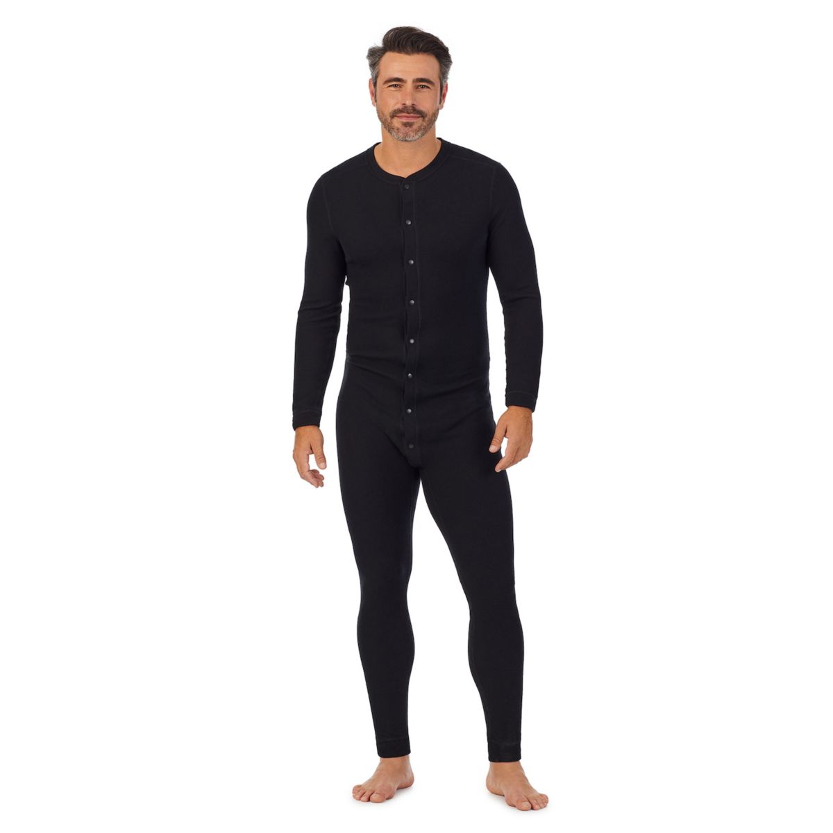 Men's Cuddl Duds® Midweight Waffle Thermal Performance Base Layer Union Suit Cuddl Duds