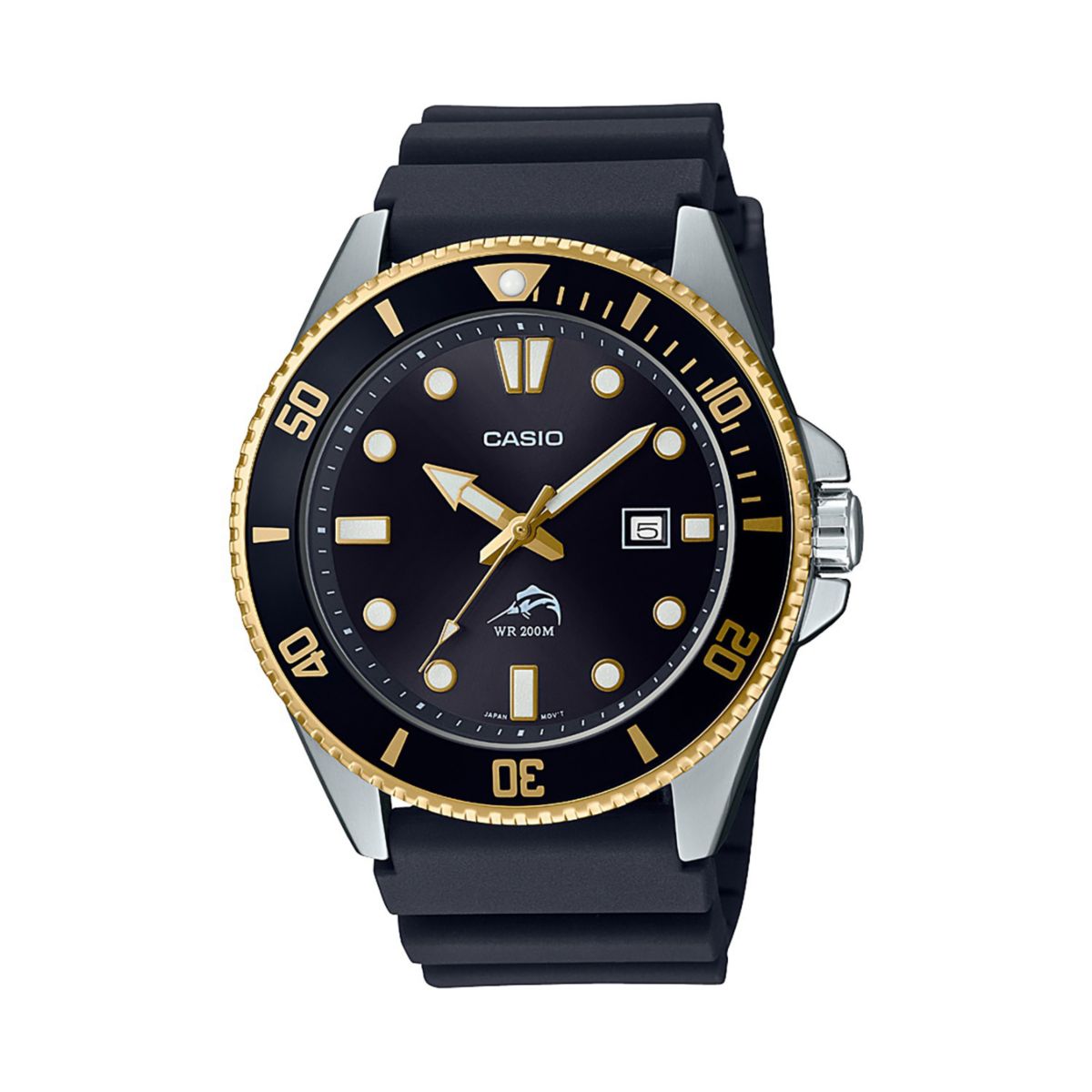 Casio Men's Gold Tone Diver Analog Watch Casio