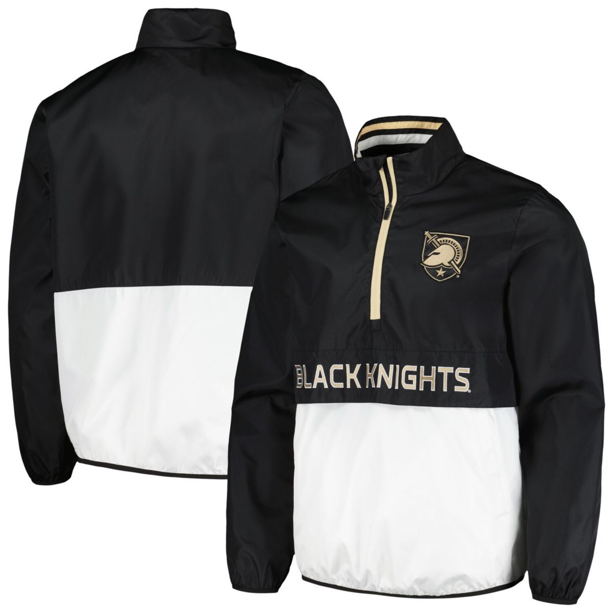 Мужской Джемпер G-III Sports by Carl Banks Черный Army Black Knights Cornerman с Половинной Молнией In The Style