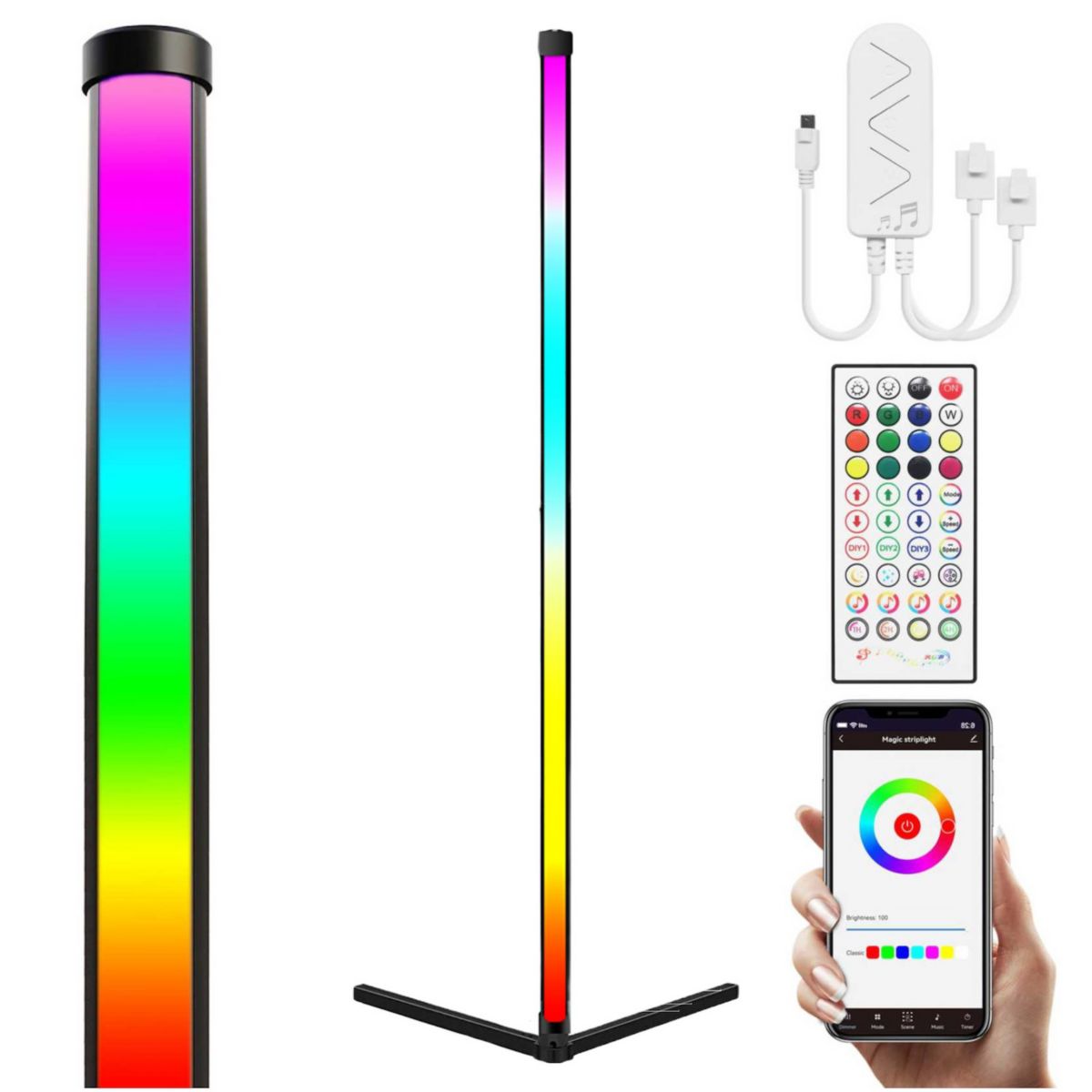 Smart WiFi Symphony Floor Lamp - 61&#34; Tall Eco4Life