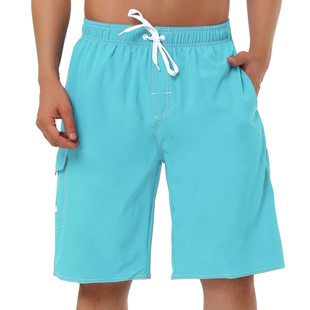 Мужские шорты, летние шорты для плавания с эластичной резинкой на талии, пляжные шорты для плавания Lars Amadeus