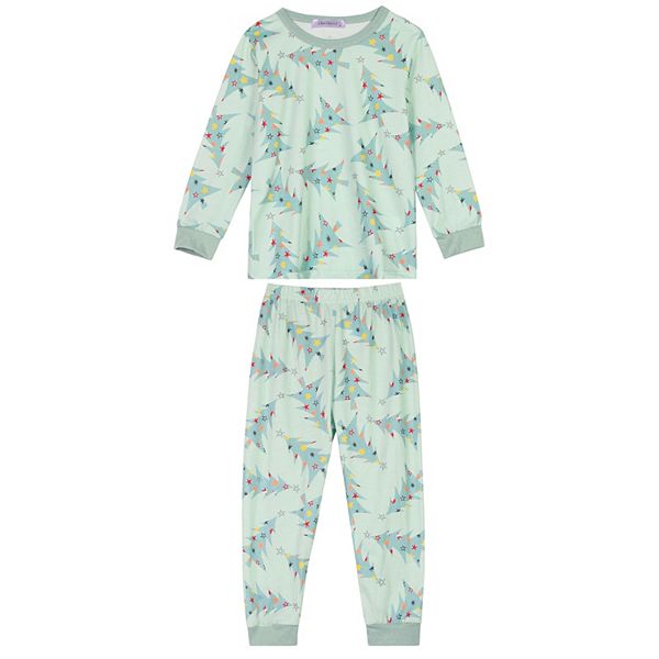 Детская Пижама cheibear Christmas Sleepwear Long Sleeve Tee With Pants Lounge Pajama Sets cheibear