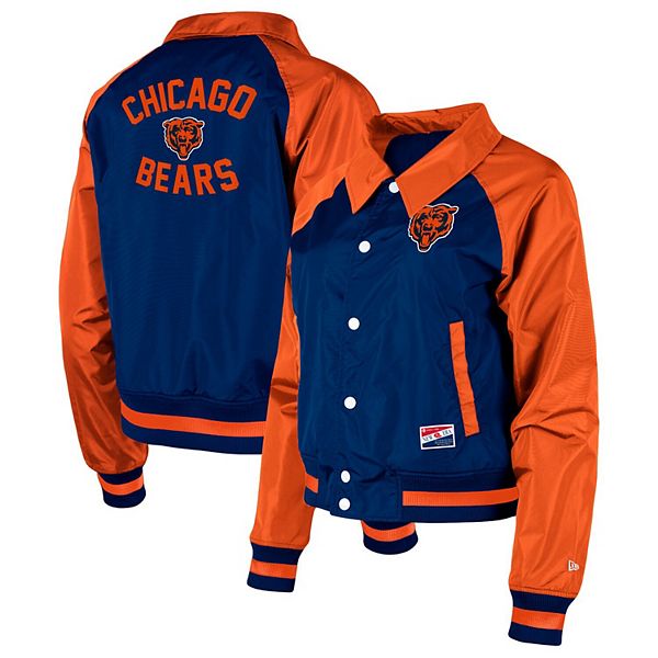 Женская Повседневная куртка New Era Chicago Bears Coaches Raglan Full-Snap New Era