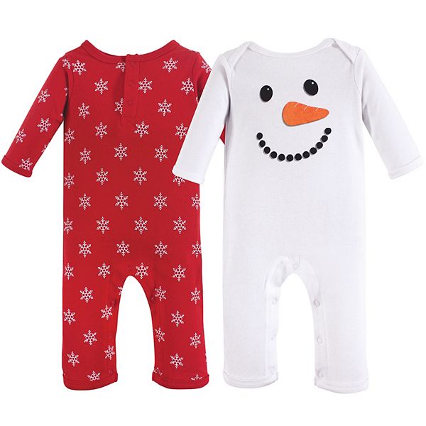 Детские боди Hudson Baby Infant Cotton Coveralls 2pk, Snowman Hudson Baby