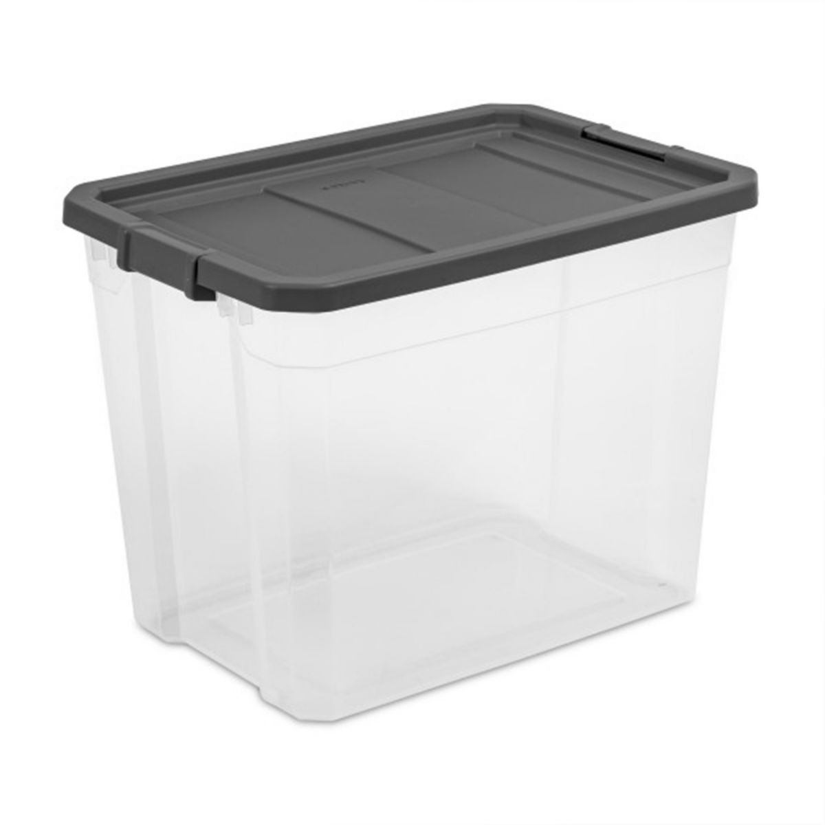 Sterilite 108 Qt. Clear Stacker Storage Container Tote w/ Latching Lid, (4 Pack) Sterilite