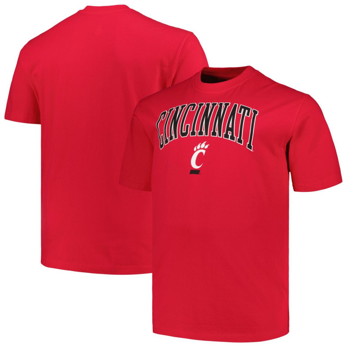 Мужская Футболка Champion Red Cincinnati Bearcats Big & Tall Arch Over Logo Champion