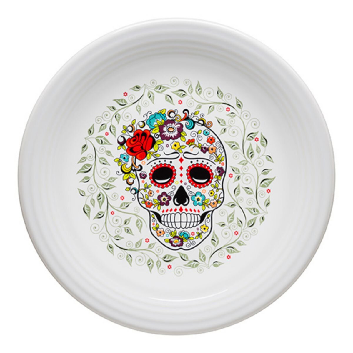 Fiesta Skull And Vine Sugar Charger/Server Plate FIESTA