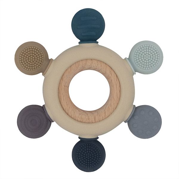 Playground Silicone Rose Wheel Teether Playground