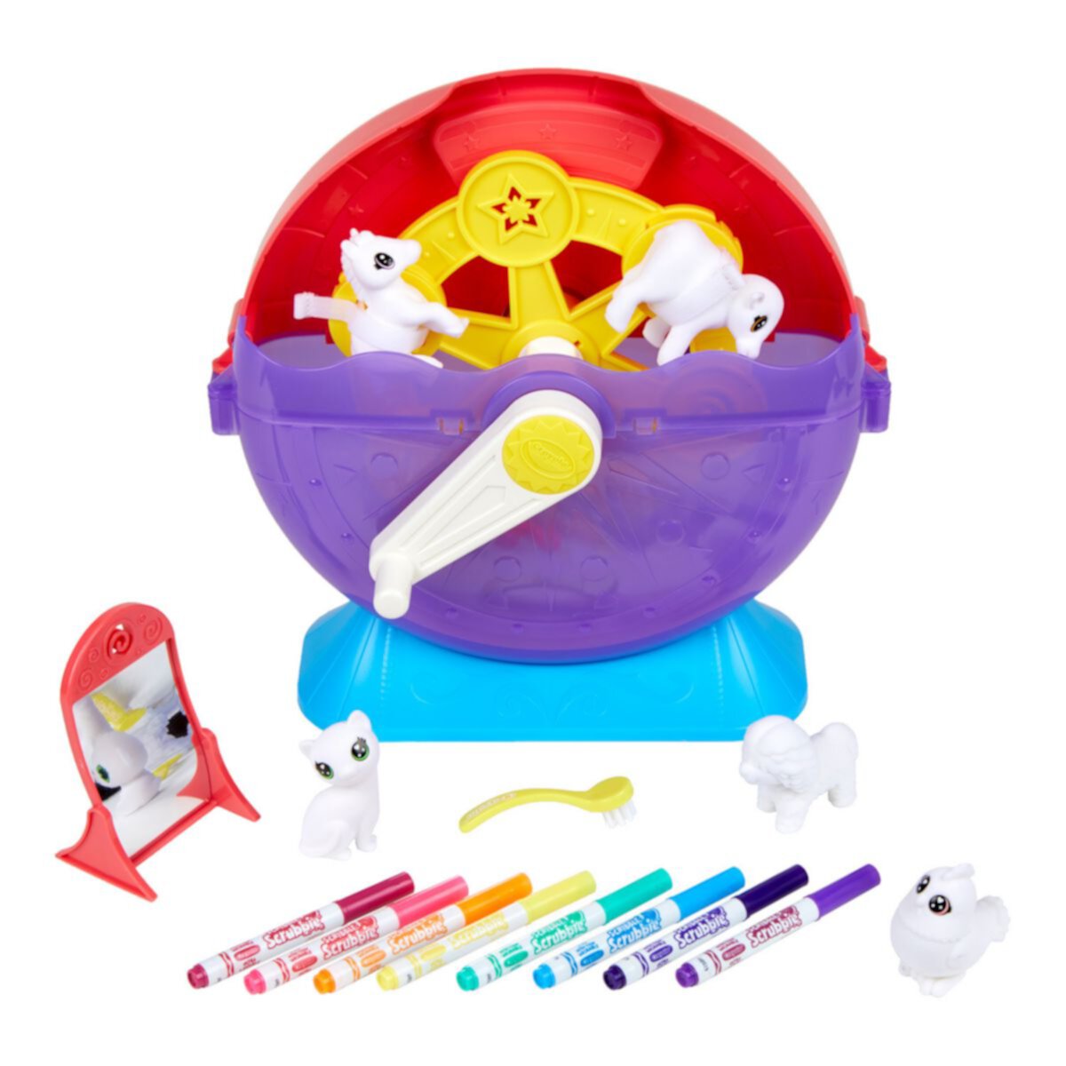 Карнавальный игровой набор Crayola Scribble Scrubbie Pets для отжима и стирки Crayola