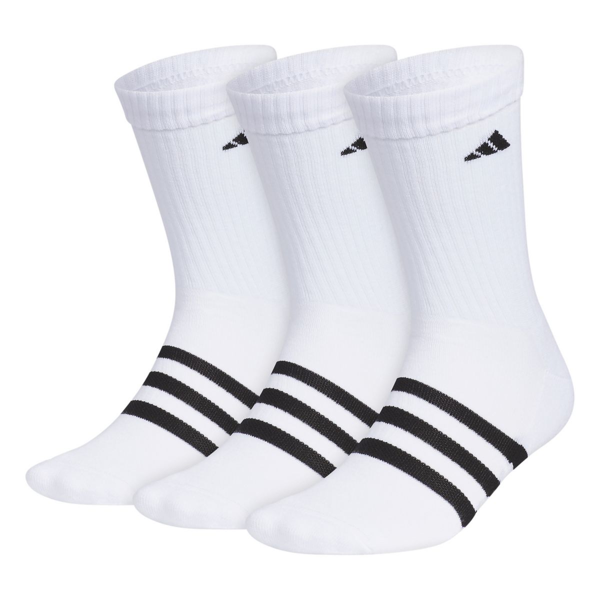 Unisex adidas Adaptive 3-Pack Monochrome Crew Socks Adidas