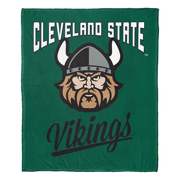 Плед с шелковистой поверхностью Cleveland State Vikings, теплый и уютный, 127x152 см, из полиэстера The Northwest