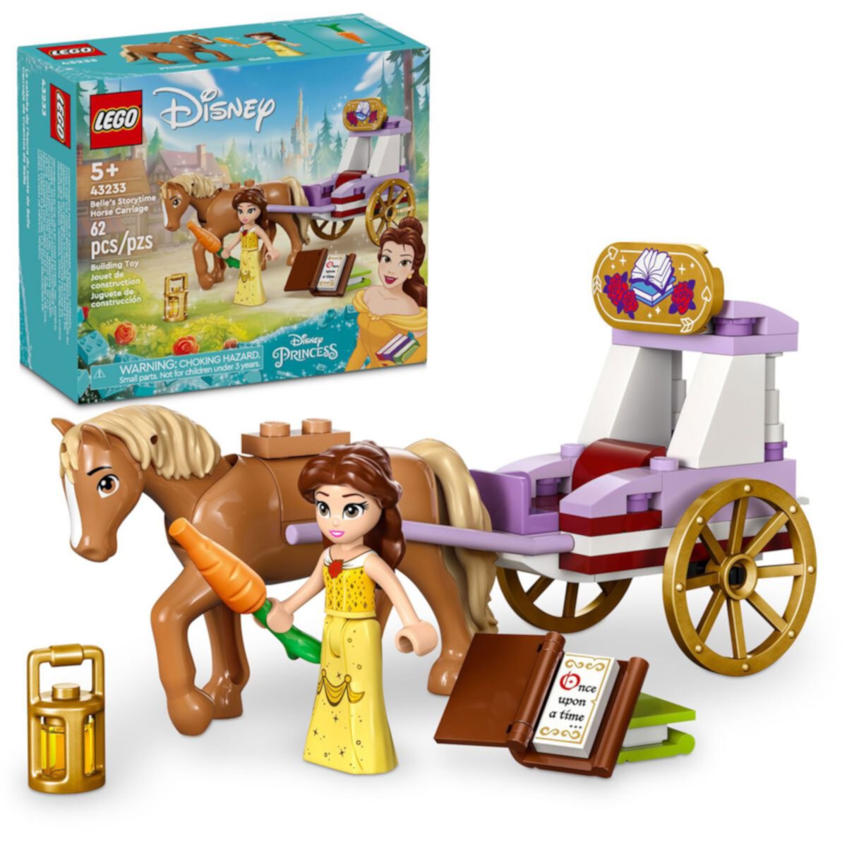 LEGO Disney Princess Belle's Storytime Horse Carriage 43233 Lego