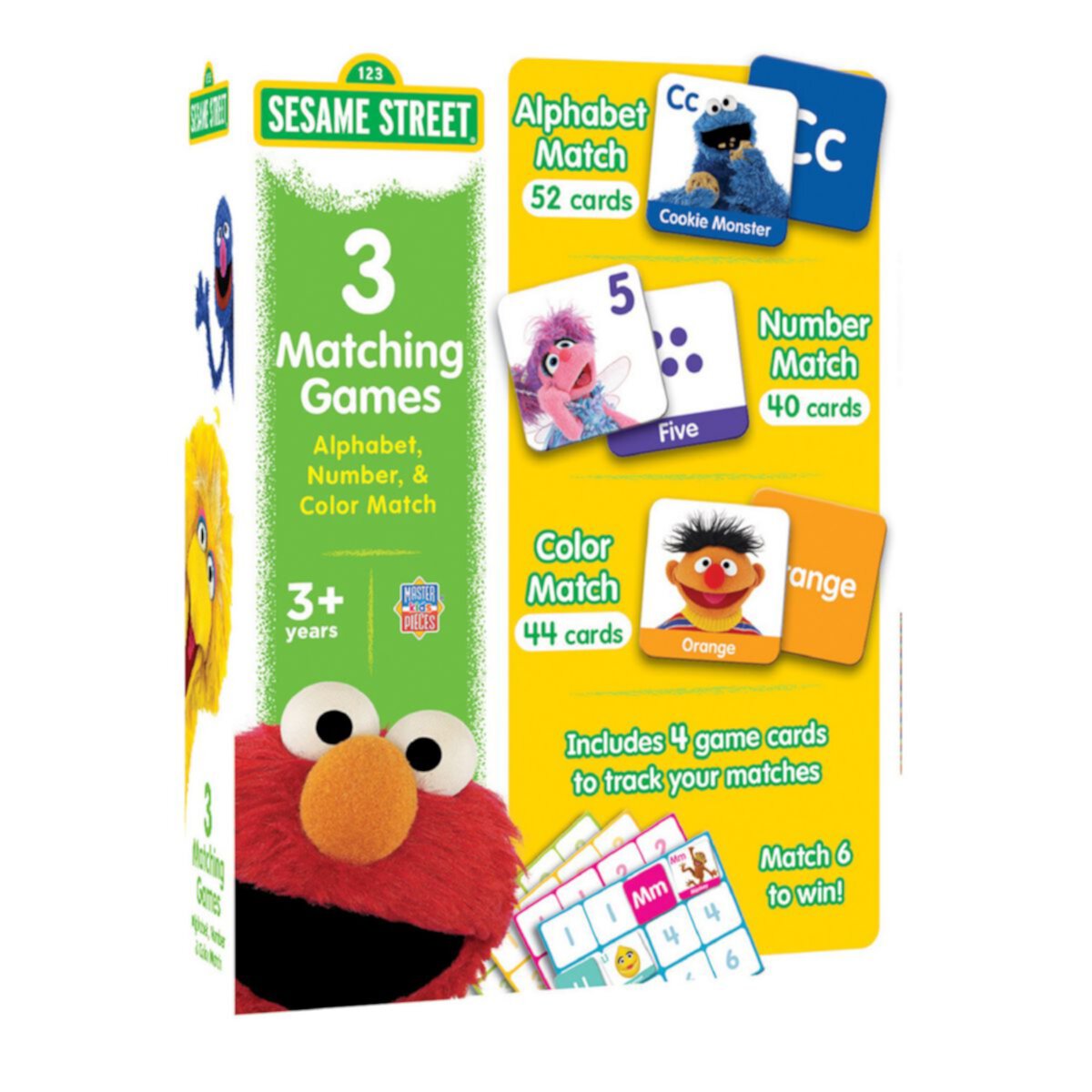 Masterpieces Puzzles Sesame Street 3-Pack Matching Games Masterpieces Puzzles