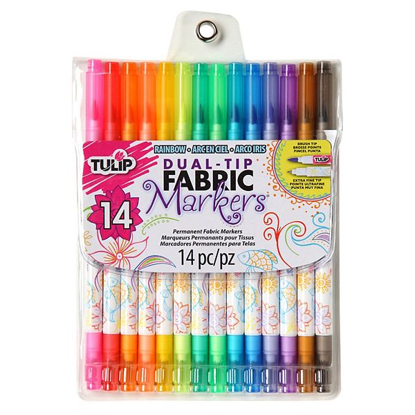 Маркер для ткани Tulip 14-Pack Dual-Tip Rainbow Tulip