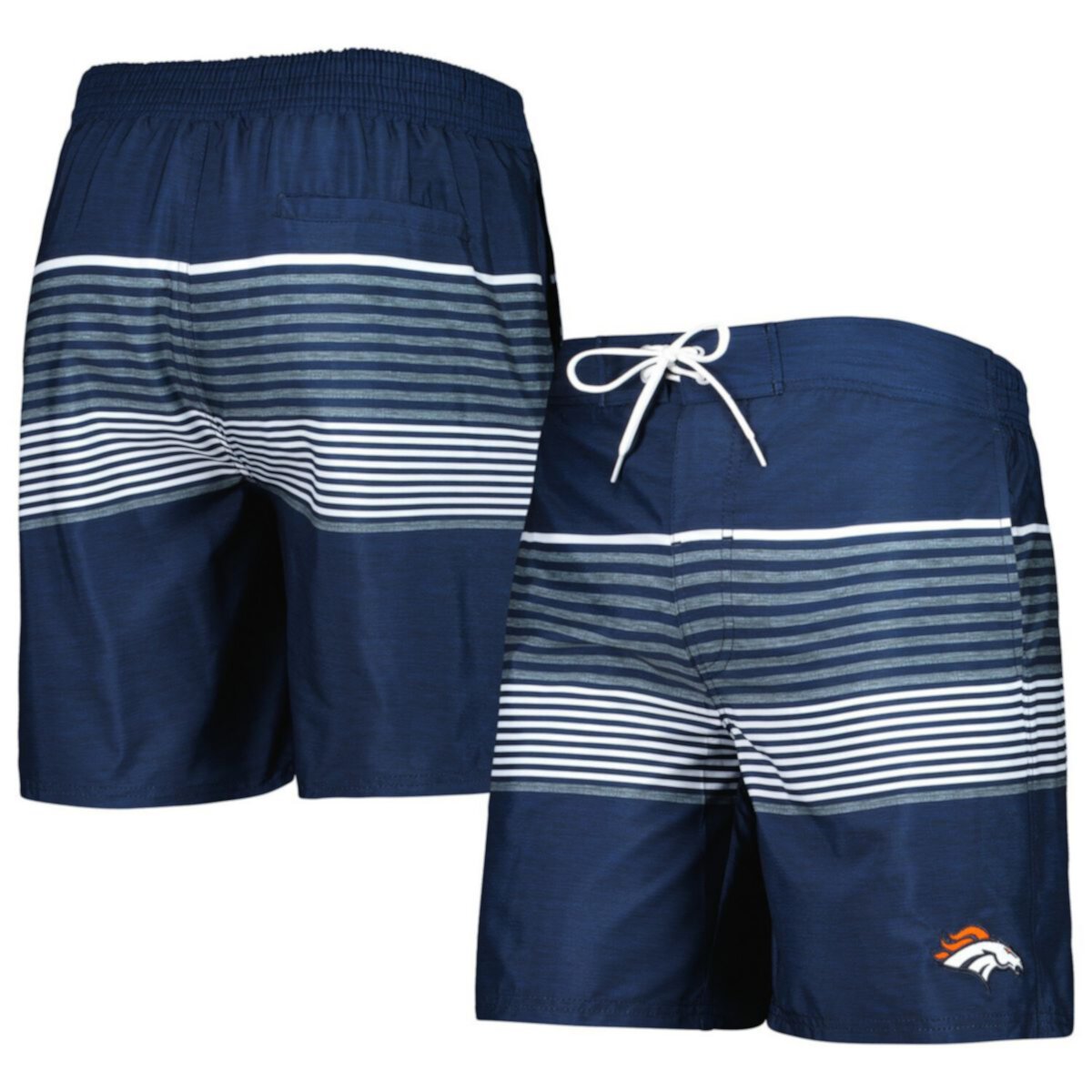 Мужские Шорты для плавания G-III Sports by Carl Banks Navy Denver Broncos Coastline Volley In The Style