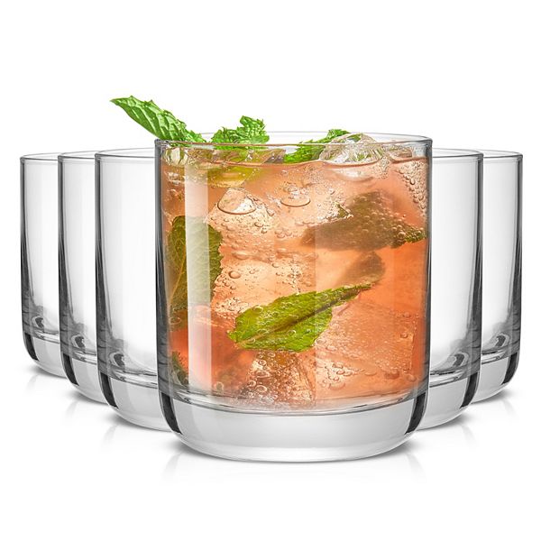 JoyJolt 6-Piece Faye Double Old Fashioned Бокалы для виски в стиле рок JoyJolt