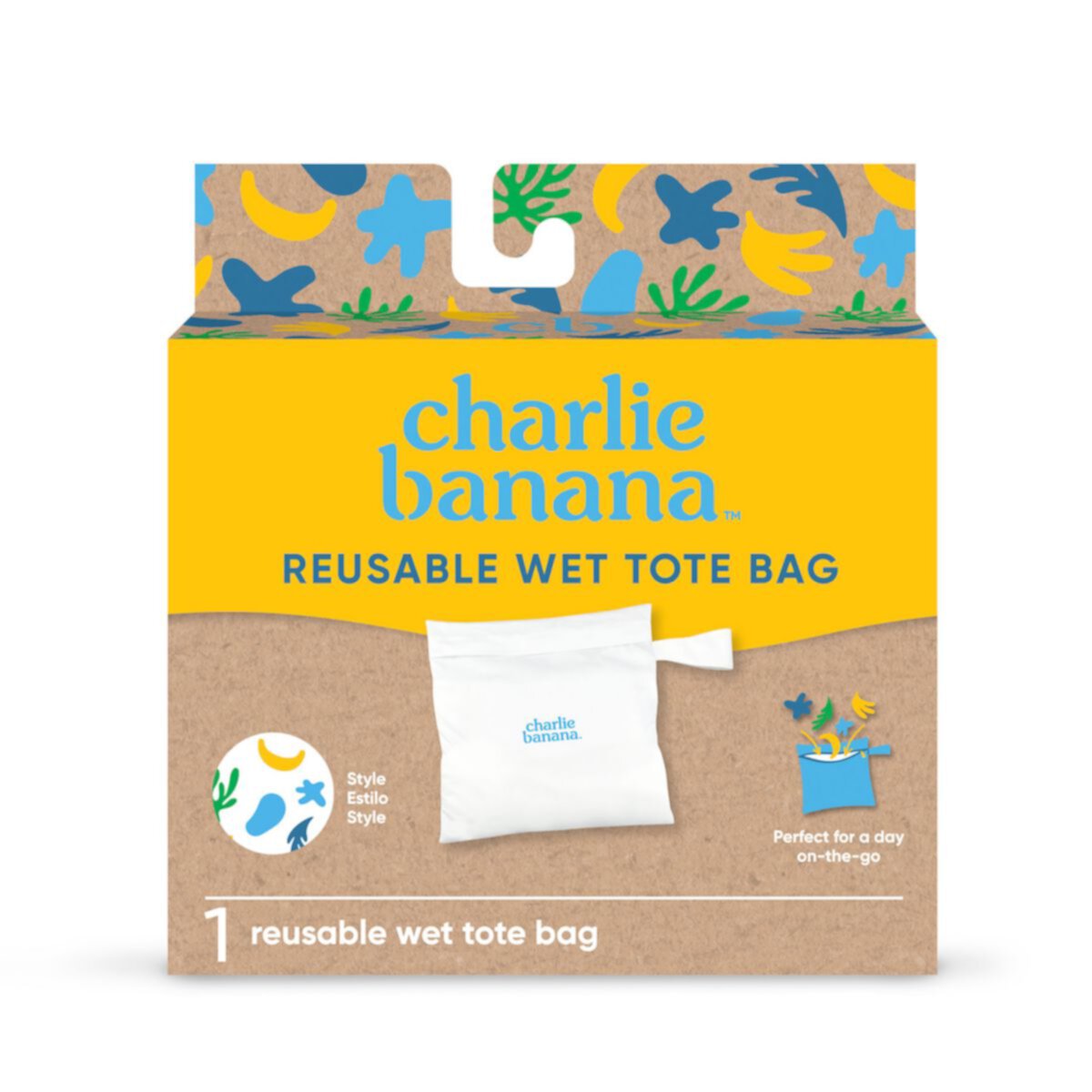 Charlie Banana Leaf Waterproof Reusable Tote Bag Charlie Banana