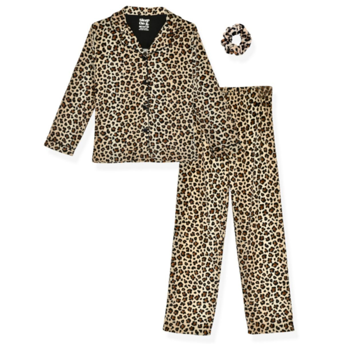 Пижамный комплект Sleep On It для девочек из двух предметов с пальто на пуговицах спереди Sleep On It