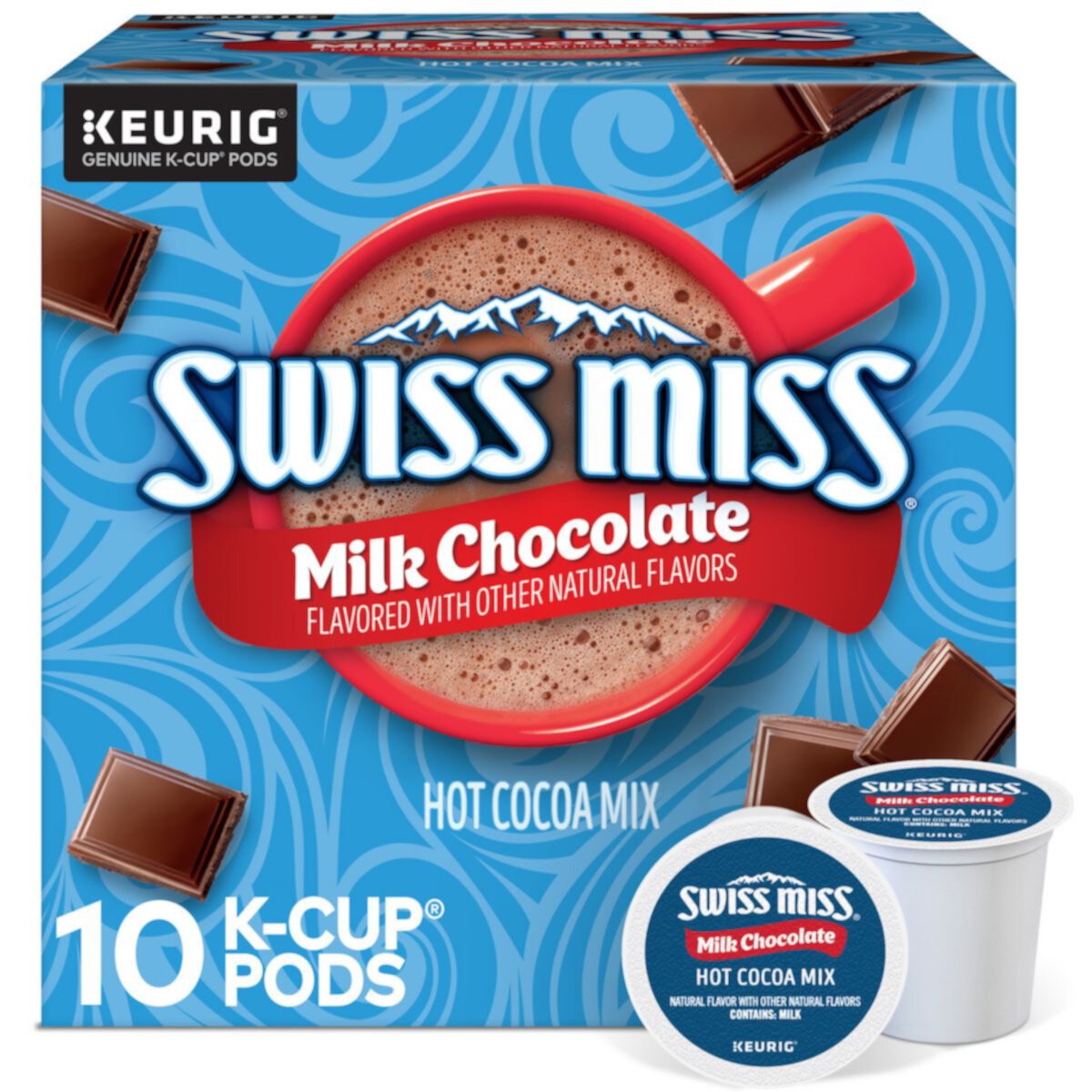 Keurig® Swiss Miss Milk Chocolate Горячее какао K-Cup® в капсулах 10 карат. KEURIG
