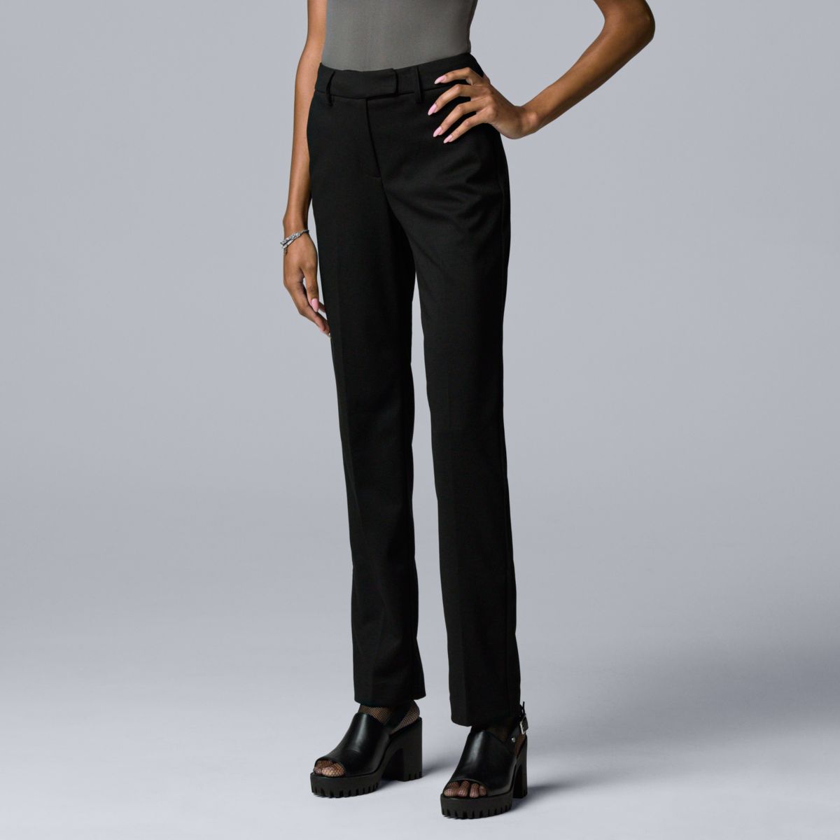 Женские Повседневные брюки Simply Vera Vera Wang High Rise Flare Trouser Simply Vera Vera Wang