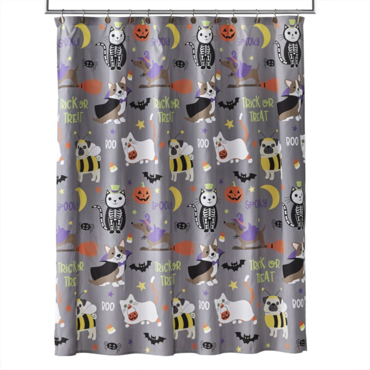 SKL Home Trick or Treat Pets Fabric Shower Curtain SKL Home