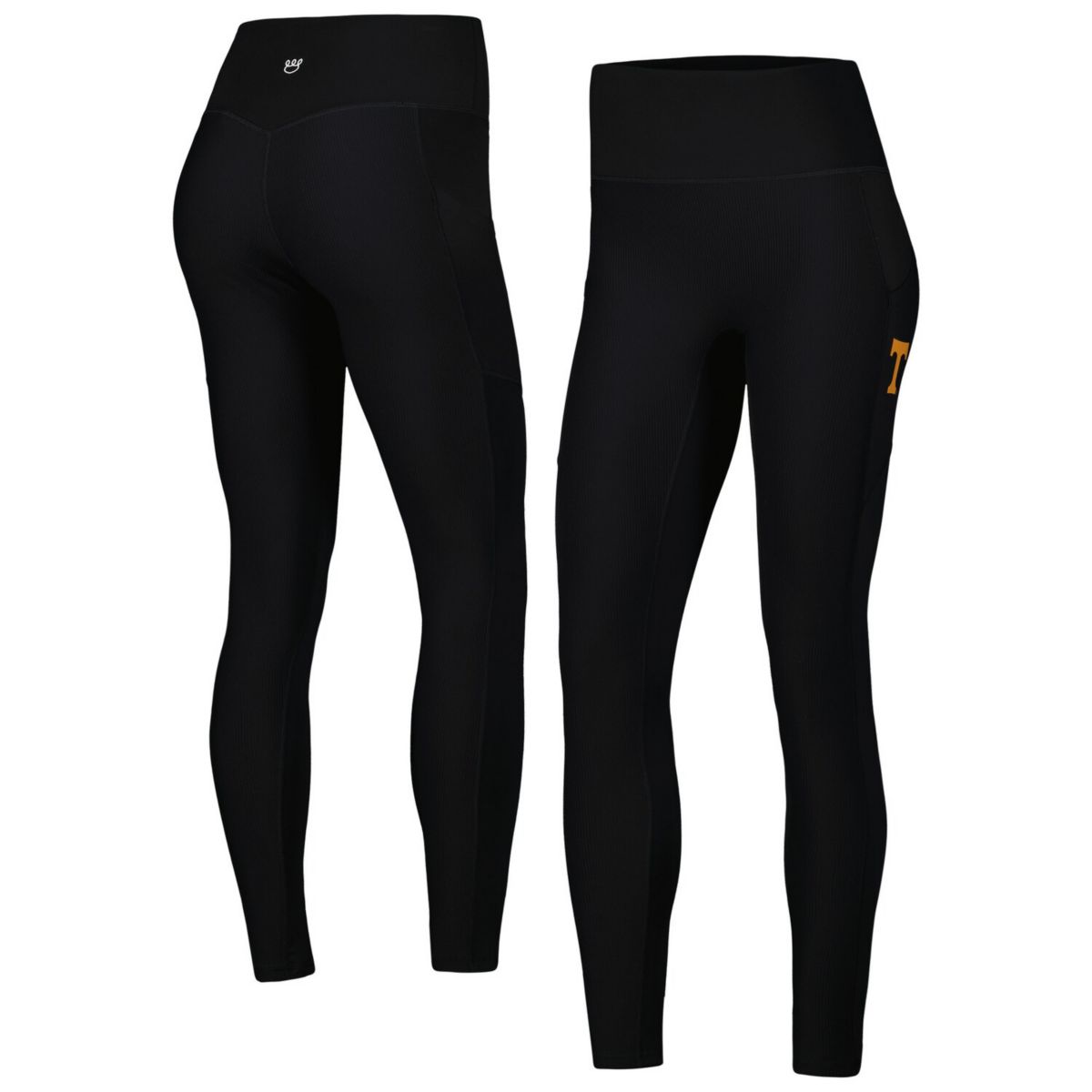 Женские Повседневные брюки KadyLuxe Черные iLeggings Tennessee Volunteers 7/8 с карманами Unbranded