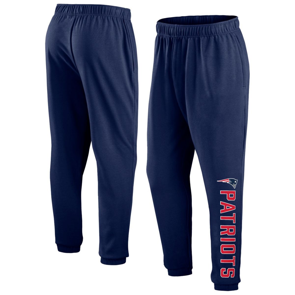 Мужские Повседневные брюки Fanatics Navy New England Patriots Big & Tall Wordmark Fanatics