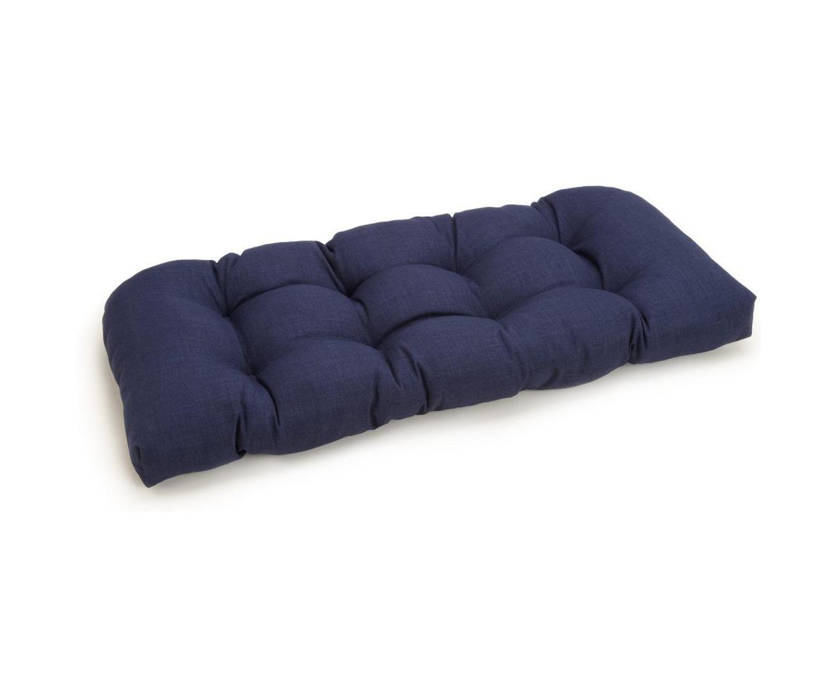 Подушка для дивана/скамейки Blazing Needles размером 42 на 19 дюймов из цельного скрученного полиэстера с ворсом 10 Deep