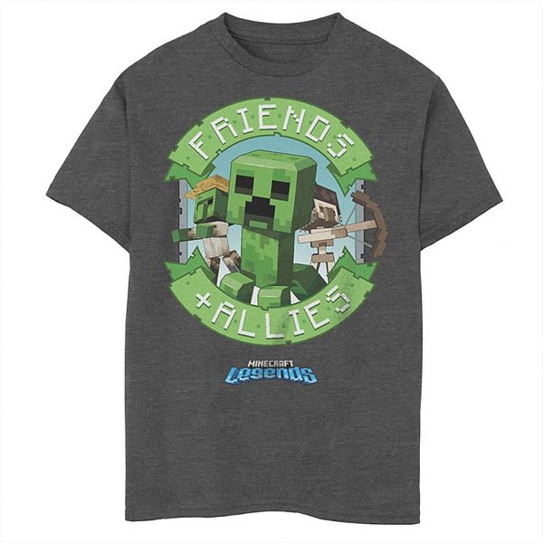 Футболка Джерси Minecraft Для мальчиков Creeper Friends & Allies Minecraft