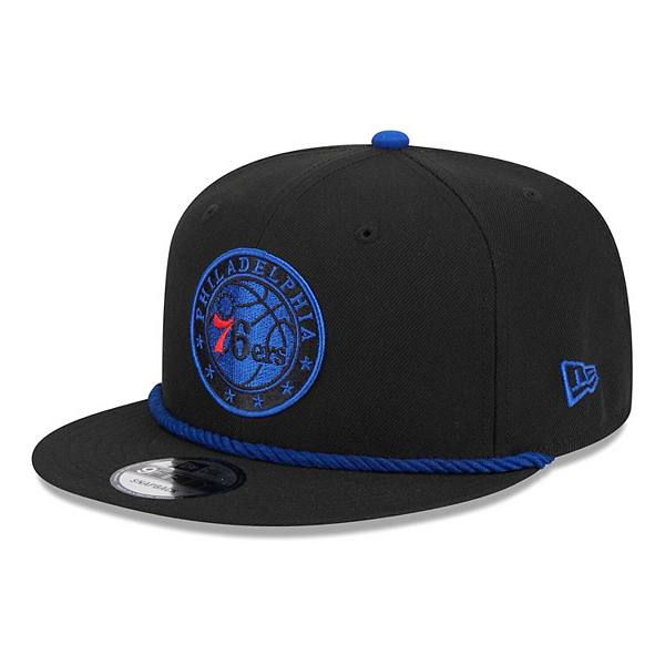 Кепка Snapback Philadelphia 76ers Back Laurels 9FIFTY, черная, высокая корона, 100% полиэстер New Era x Staple