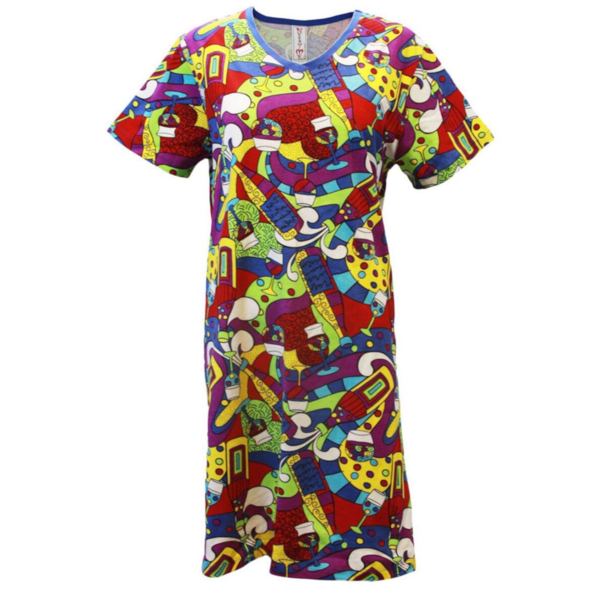 Женская рубашка для сна для взрослых Liquid Therapy с V-образным вырезом MCCC Sportswear