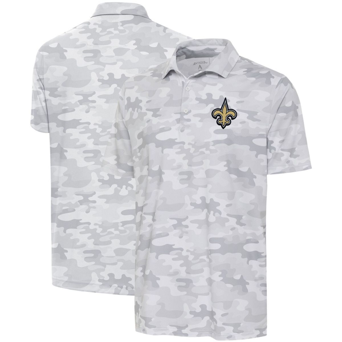 Мужская футболка-поло Antigua White New Orleans Saints Collide Antigua