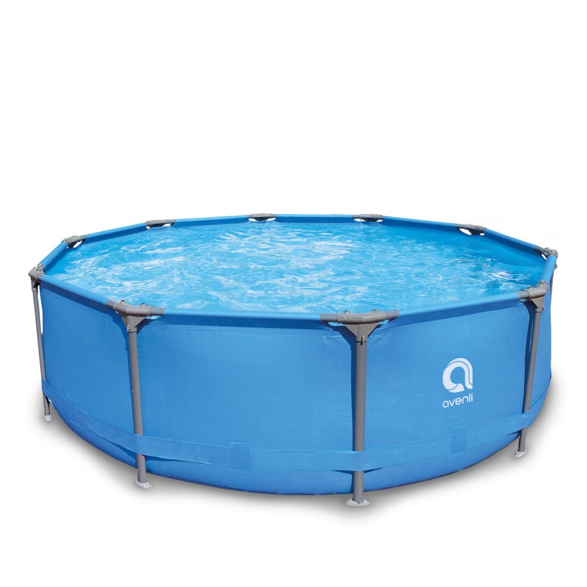 JLeisure Avenli 10' x 30&#34; Steel Frame Above Ground Outdoor Swimming Pool Set JLeisure