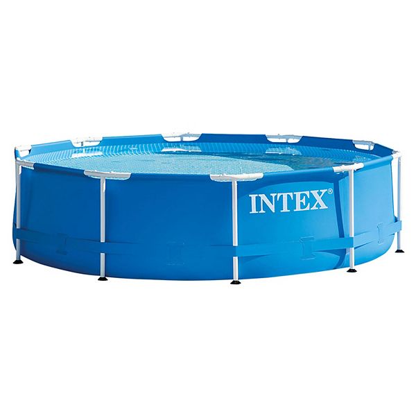 Intex 10 Foot x 30 Inch Above Ground Round Swimming Pool, (Pump Not Included) Intex